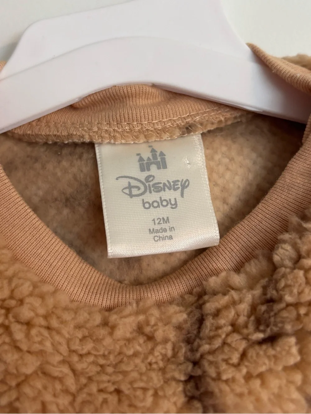 Disney Baby Winnie The Pooh Sherpa Sweater & Pants Set Brown 12 Months Cozy Soft